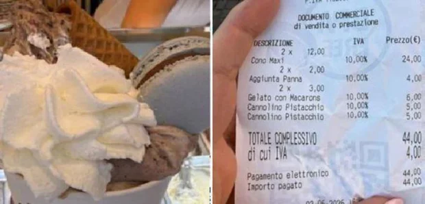 Due gelati 44 euro, la denuncia di una turista americana a Roma