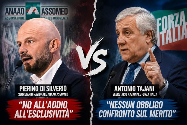 ESCLUSIVITÀ DEI MEDICI, SCONTRO TRA ANAAO E FORZA ITALIA