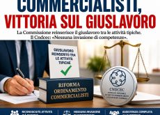 LA CAMERA RESTITUISCE IL GIUSLAVORO AI COMMERCIALISTI