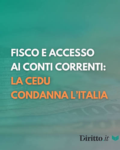 NO AI CONTROLLI FISCALI SUI CONTI CORRENTI
