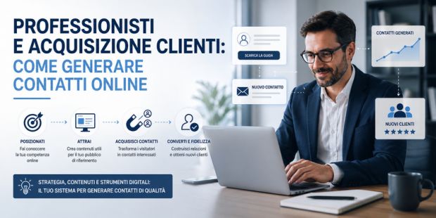 Professionisti e acquisizione clienti: come generare contatti online