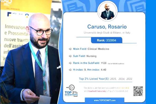 Rosario Caruso nella Top 2% Scientists 2025