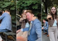 Un bacio a Central Park rovina la carriera L’avvocato Nathaniel Cullerton sorpreso a baciare la collega Kelsey Borenzweig al parco.