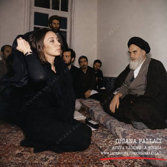 47 anni fa Fallaci si toglieva il velo davanti a Khomeini