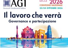 Si apre domani a Lecce il convegno nazionale degli avvocati giuslavoristi italiani