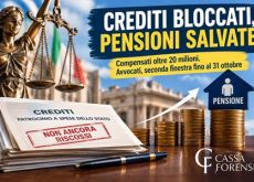CREDITI DEGLI AVVOCATI BLOCCATI, PENSIONI SALVATE