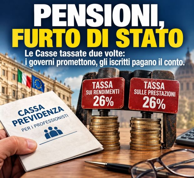 PENSIONI CASSE PRIVATE, FURTO DI STATO