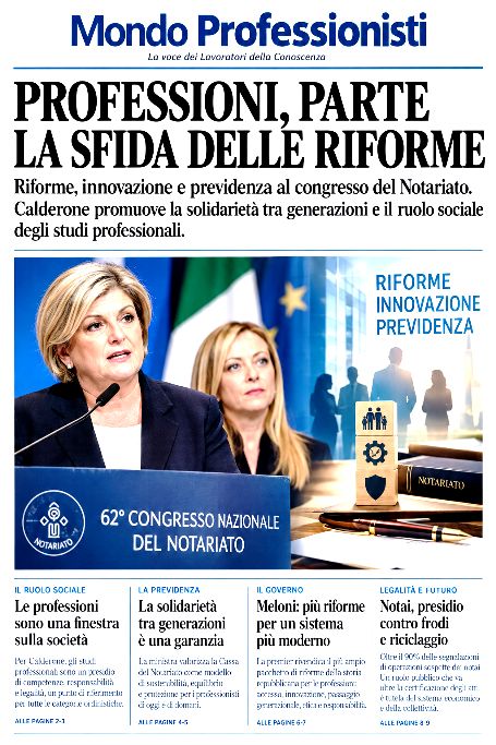 PROFESSIONI, PARTE LA SFIDA DELLE RIFORME